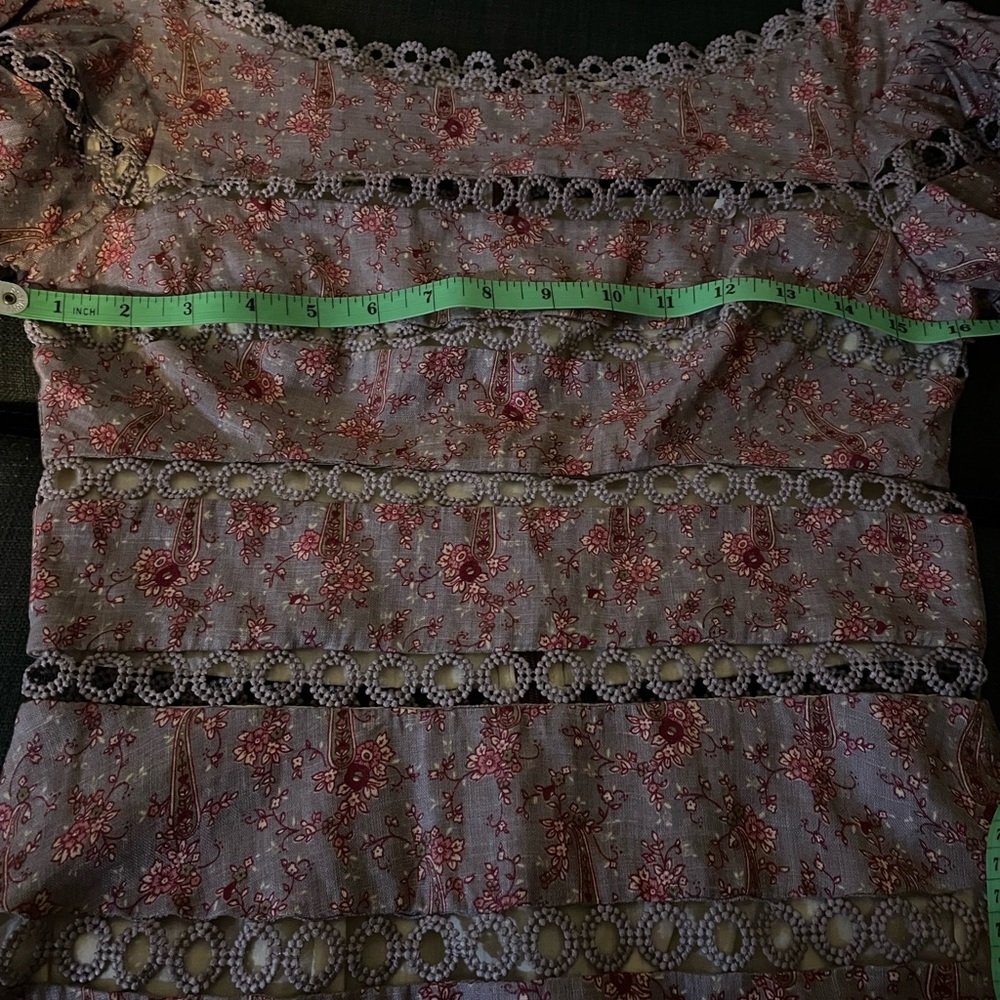NWT ZIMMERMANN CIRCLE TRIM PRINT DRESS - Picture 11 of 13